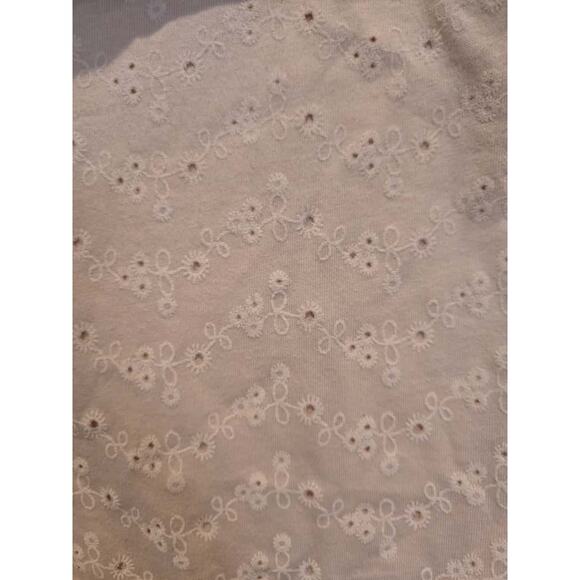 Barbour Women's Pink Eyelet Embroidered Midi Dress Size 6 Sleeveless - Picture 5 of 14